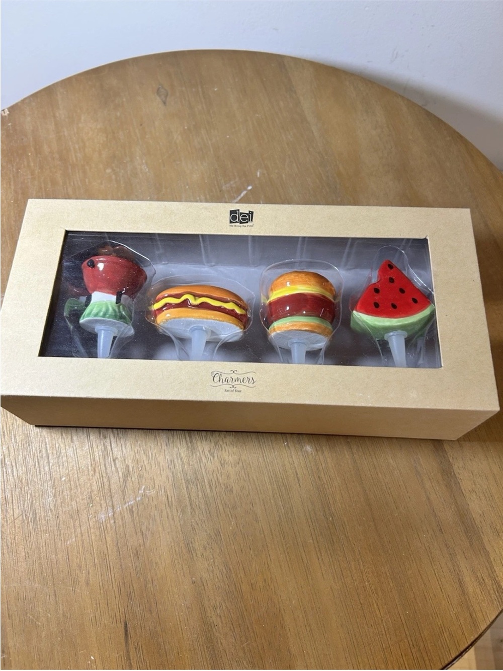DEI Charmers Set of 4 Summer Grilling Theme
